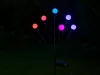 SOLAR KERT LÁMPÁK GYÖNGYÖK 2 DARAB 6 RGB LED LÁMPÁVAL HOSSZ 70 CM