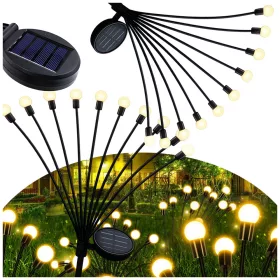   Solar kert lámpák gyöngyök 2 darab, minden egyik 10 led lámpával, 70 cm hosszú