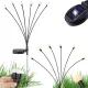SOLAR KERT LÁMPÁK GYÖNGYÖK 2 DB, MINDEN EGYIK 6 LED LÁMPÁVAL, 70 CM HOSSZÚ