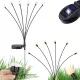 SOLAR KERT LÁMPÁK GYÖNGYÖK 2 DB, MINDEN EGYIK 6 LED LÁMPÁVAL, 70 CM HOSSZÚ
