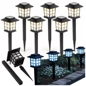 NAPENERGIAI LÁMPÁK 6 DB KERTI LED ALKONYATÉRZÉKELŐVEL