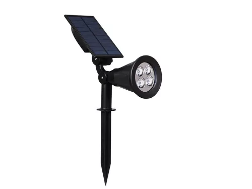 SOLAR KERT LÁMPA KARÓ LÁMPA 4 LED 3 MÓD TWILIGHT SENSOR