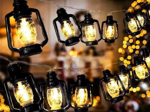 SOLAR LED KERTI LÁMPÁK FÜZÉR LÁMPÁSOK ERkéLYEKHEZ TERASZOKHOZ DEKORATÍV