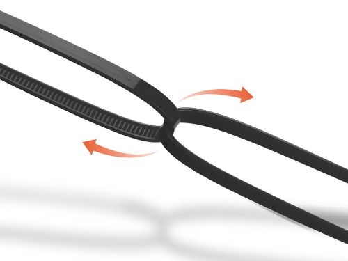 Kábelkötők 2,5x100 mm 100 db fekete kábelkötő