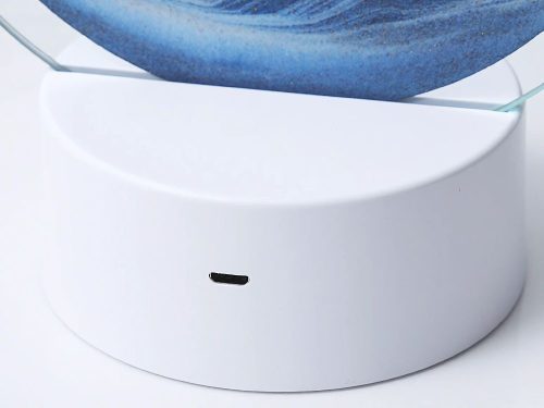 3d homok lámpa mozgó dinamikus homok dekoratív asztali usb led rgb