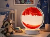 3d homok lámpa mozgó dinamikus homok dekoratív asztali usb led rgb piros