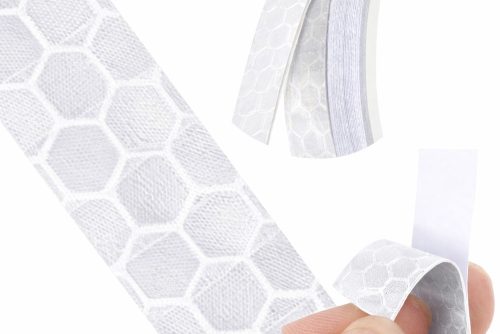 Fényvisszatérő szalag visszatérő kerékpár motoros autó önrakódó matrica 8 m fehér