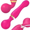 Elektromos kézi vibráló testmasszírozó mély izomlazításhoz pink