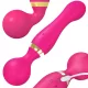 Elektromos kézi vibráló testmasszírozó mély izomlazításhoz pink