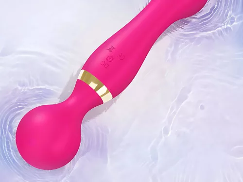 Elektromos kézi vibráló testmasszírozó mély izomlazításhoz pink