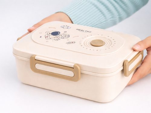 Ebéddoboz reggelidoboz reggeli tárolórekeszes ebédlődoboz evőeszközök