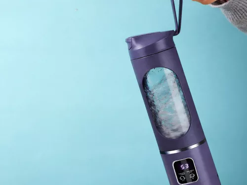Cup blender vezeték nélküli usb hordozható mini smoothie blender lila