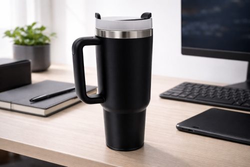 Nagy termokancsó 1,2 l szálával és acél fogantyúval termosz