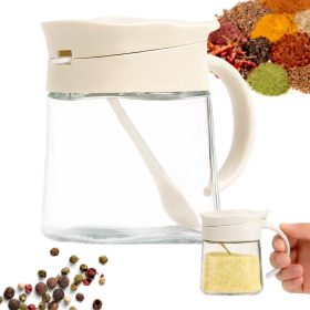 300 ml-es üveg fűszertartó fogantyúval + kanál