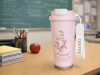 Thermal mug 530 ml szalmával és acél fogantyúval
