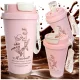 Thermal mug 530 ml szalmával és acél fogantyúval