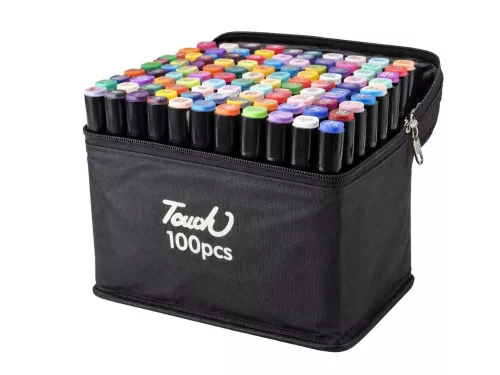 MARKERE ALCOOLICE TACTILE, SET 100 PIESE, PIXURI CU VERTICALĂ ȘI VERTICALĂ, HUTĂ
