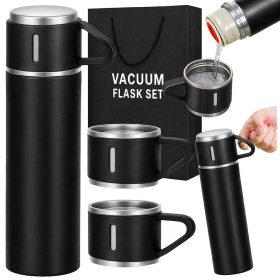 400 ml-es termosz, 3 csészés, rozsdamentes acélból