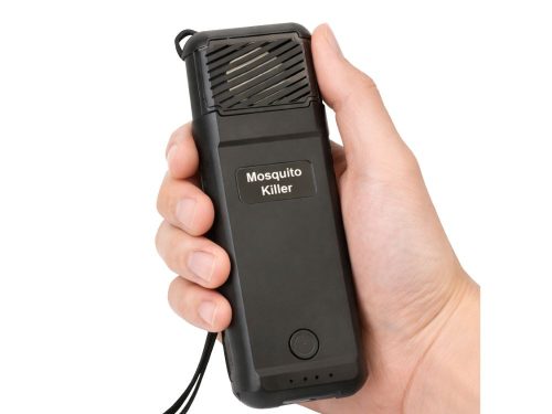 Hordozható USB szúnyogriasztó 6 utántöltővel, fekete