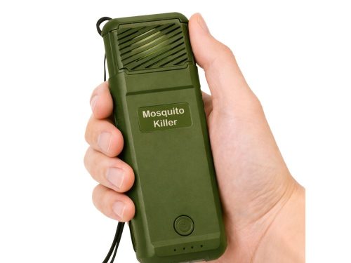 Hordozható USB szúnyogriasztó 6 utántöltővel, zöld