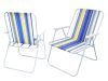 Összecsukható, háttámlával ellátott strandszék – túra- és kempingcélokra, könnyű
