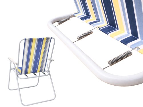 Összecsukható, háttámlával ellátott strandszék – túra- és kempingcélokra, könnyű