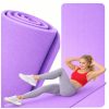 Jóga pilates fitness torna szőnyeg 170 cm vastag lila