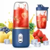 HORDOZHATÓ BLENDER, ELEKTROMOS KEVERŐGÉP, USB-TÖLTÉS, 6 KÉS, SMOOTHIE