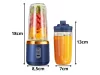HORDOZHATÓ BLENDER, ELEKTROMOS KEVERŐGÉP, USB-TÖLTÉS, 6 KÉS, SMOOTHIE