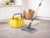 360°-ban forgó felmosófej, vödör, 2 db mikroszálas betét és lefolyó sárga