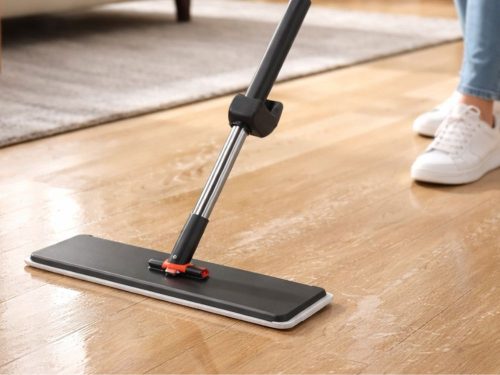 Lapos mikroszálas törlőkendő, teleszkópos, forgatható, nedvszívó, padlóhoz