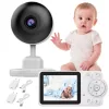 Monitor electronic pentru bebeluși, cameră cu microfon, mod nocturn live, cântece de leagăn LCD, parte, fapt