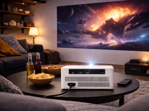 X6 4K videoprojektor, Android TV 11.0, Wi-Fi, Bluetooth, 100 hüvelykes LCD-képernyő