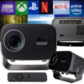   A10 4k videoprojektor, android tv 13.0, wi-fi, bluetooth, lcd, full hd, 360°