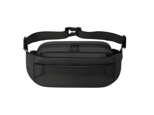 Férfi övtáska állítható sport táska fekete