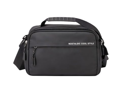 Férfiak övtáska válltáska késztáska kereszttáska fekete állítható