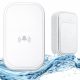 Vezeték nélküli kinetikus csengő ajtókhoz és kapukhoz, 130 m hatótávolsággal, ip 68 vízálló fehér