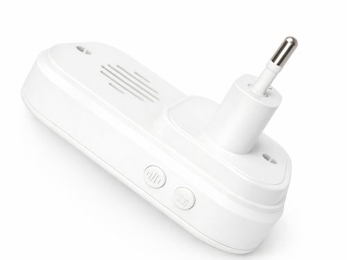 Vezeték nélküli kinetikus csengő ajtókhoz és kapukhoz, 130 m hatótávolsággal, ip 68 vízálló fehér