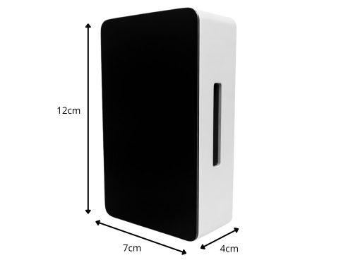 BIM-BAM vezetékes ajtócsengő, 230 V, 80 dB, fekete