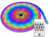 Neon led-szalag 5 m rgb bluetooth alkalmazás távirányító vízálló rugalmas