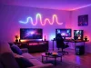 10 m-es rgb neon led-szalag, bluetooth, alkalmazás, távirányító, vízálló, rugalmas