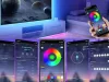 LED-csillagok USB RGB alkalmazás távirányítóval színes dekorációs ünnepi