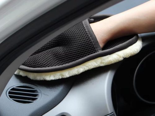 Autómosó kesztyű mikrofiber detailing puha festékhez, kerékhez és ablakokhoz