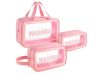 UTAZÓ KOZMETIKAI TÁSKA SZETT 3AZ1BEN ÁTLÁTSZÓ KOZMETIKUMOKHOZ