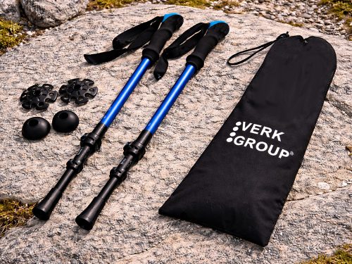 VERK GROUP NORDIC WALKING ÉS TREKKING TÚRABOT, VÉGEK, HÁLÓ 2db kék