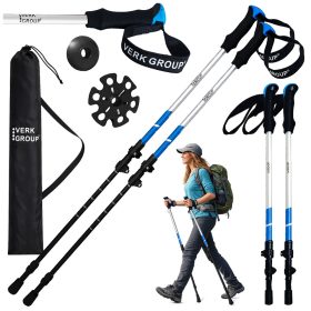   VERK GROUP NORDIC WALKING ÉS TREKKING TÚRABOT, VÉGEK, HÁLÓ 2db ezüst