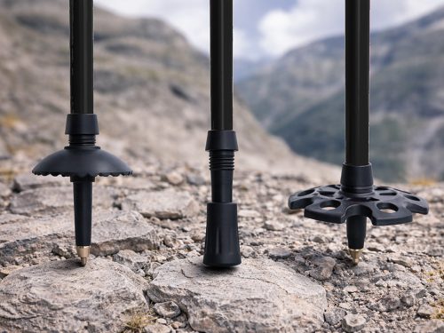 NORDIC WALKING TÚRABOT KÉSZLET TOKKAL 2db fekete