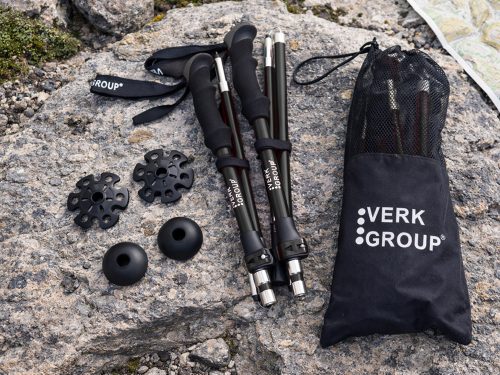 NORDIC WALKING TÚRABOT KÉSZLET TOKKAL 2db fekete