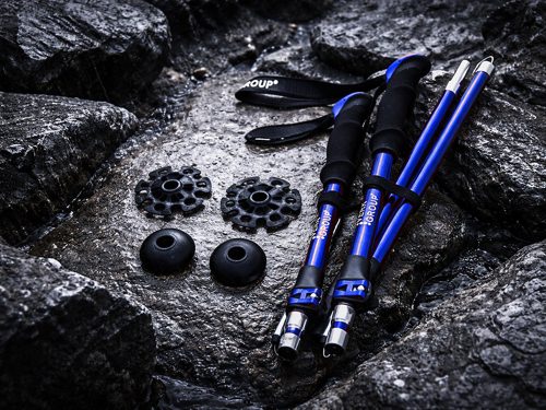 NORDIC WALKING TÚRABOT KÉSZLET TOKKAL 2db kék