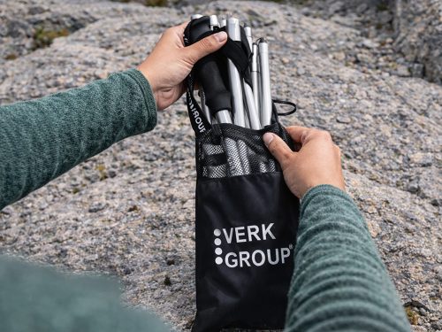 NORDIC WALKING TÚRABOT KÉSZLET TOKKAL 2db ezüst